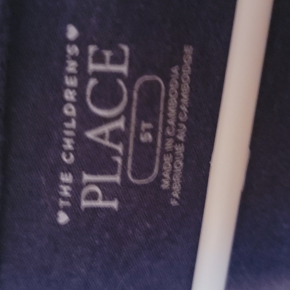 Girls Long Sleeve Tshirt. The Children's Place, Size 5T - Picture 3 of 3